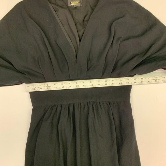 Alexia Admor V- Neckline Black Lined Pocket Dress Size 6 - Picture 11 of 14